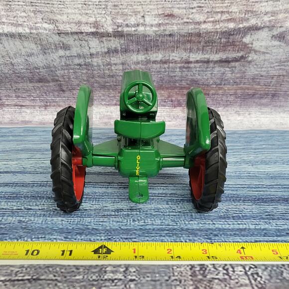 Scale models 1/16 scale Oliver row crop 70 diecast n/frontend tractor green/red - Picture 6 of 8